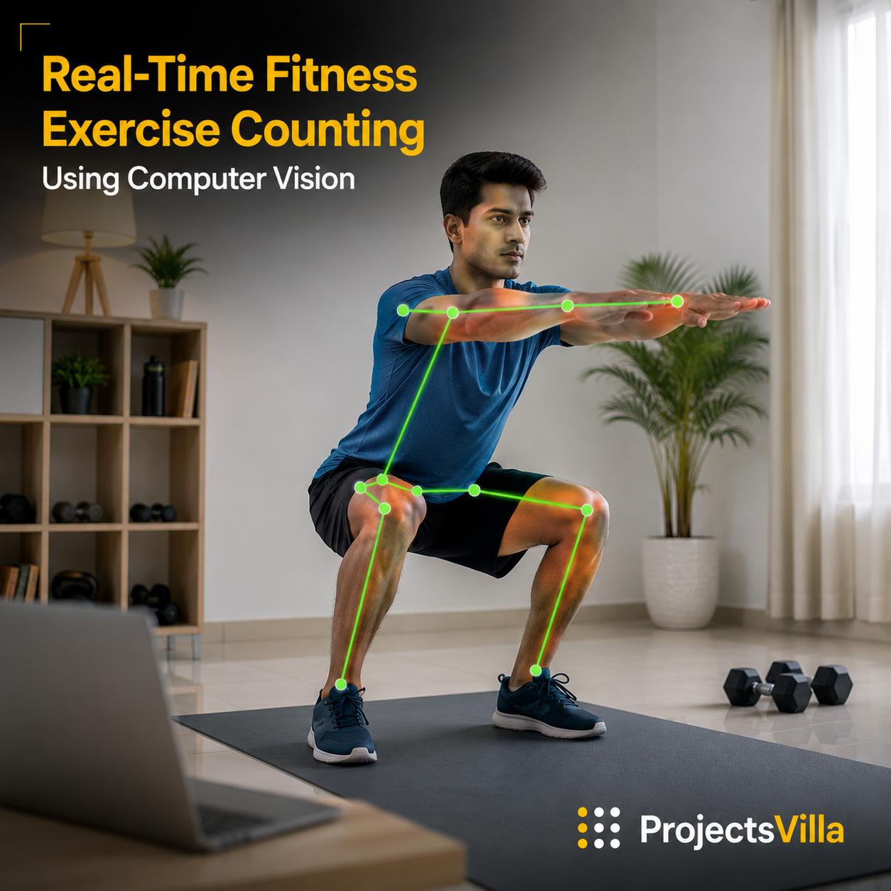 Real-Time Fitness Exercise Counting Using Computer Vision