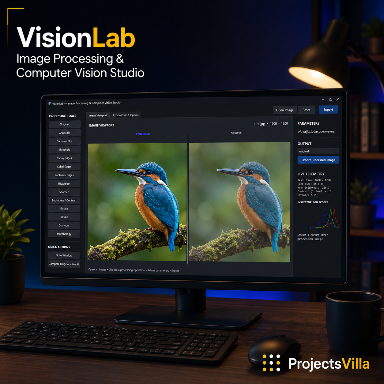 VisionLab Image Processing Studio